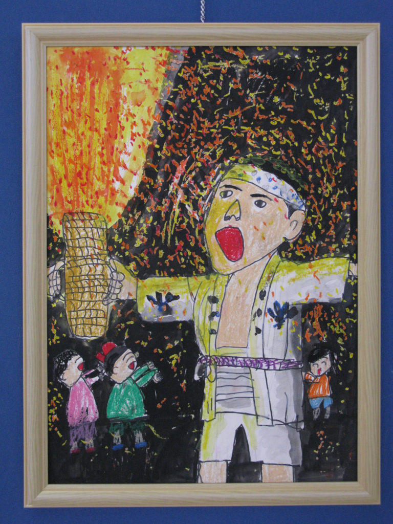 第１４回小中学生美術展の入賞作品を中央公民館に展示中です 知立市文化協会